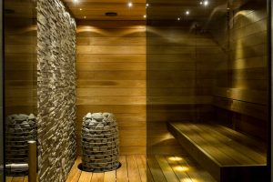 basement idea - custom sauna in amazing basement